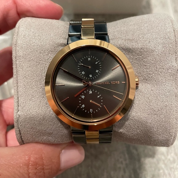 Michael Kors Jewelry - Micheal Kors rose gold and grey women’s watch